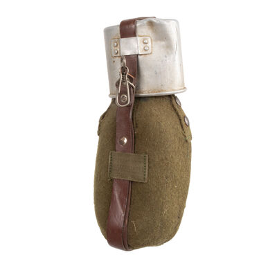 Romanian Canteen w/Wool Cover & Cup | Used, , large